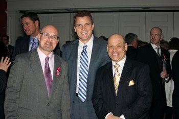 David Juhren of White Plains with John Crittenden and Barry Kramer of Scarsdale