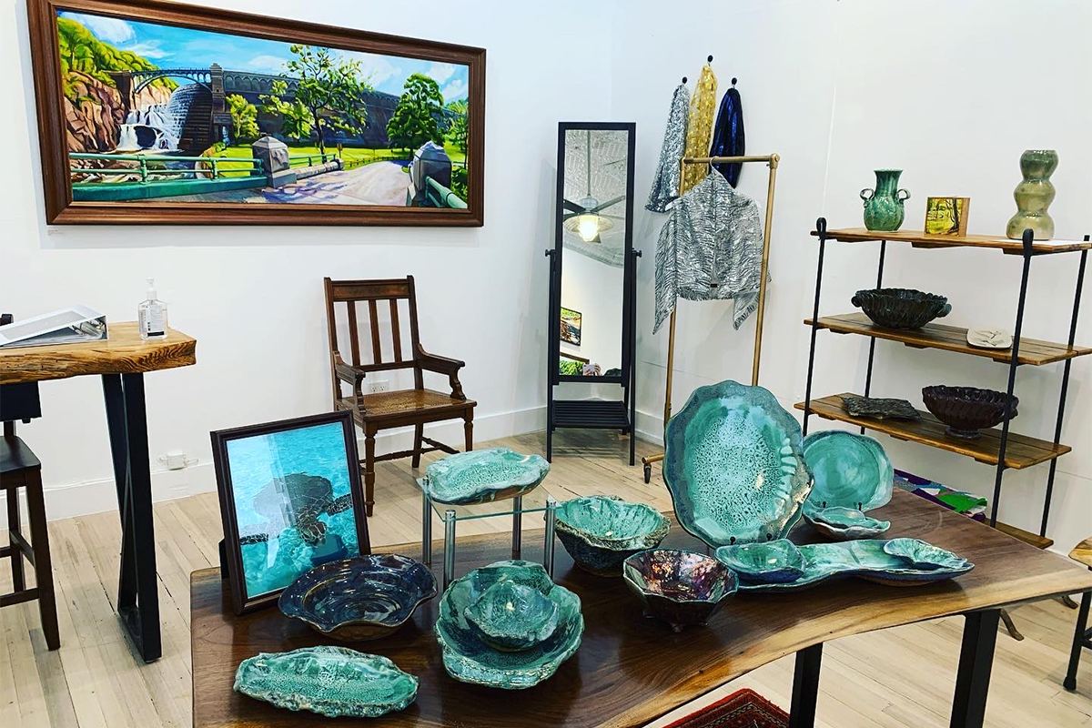 inside the gallery
