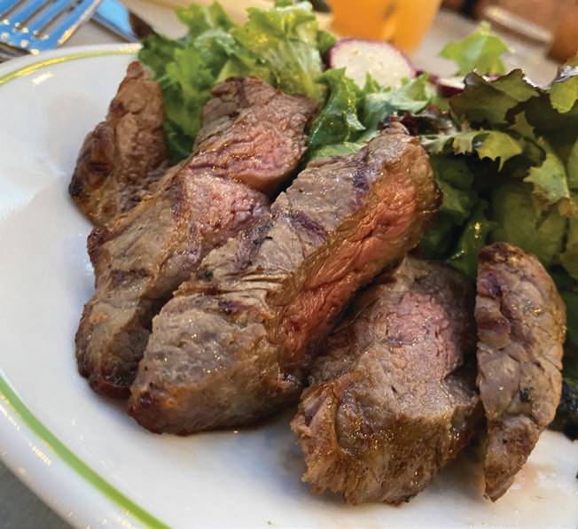 steak on the menu