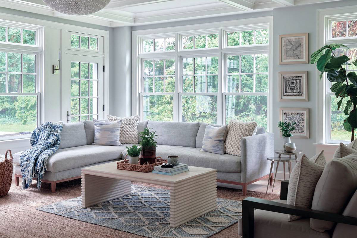 A Rye Colonial Transforms Into a Classically Modern Abode