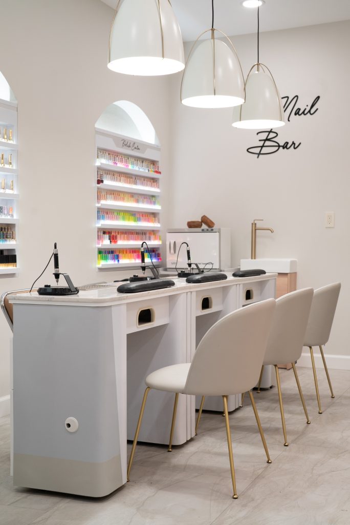 CN Nails Bar interior, designed by Carmen Henriquez-Cruz