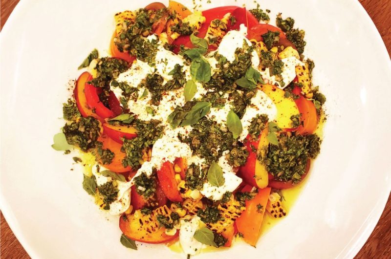 Tomato and Peach Salad