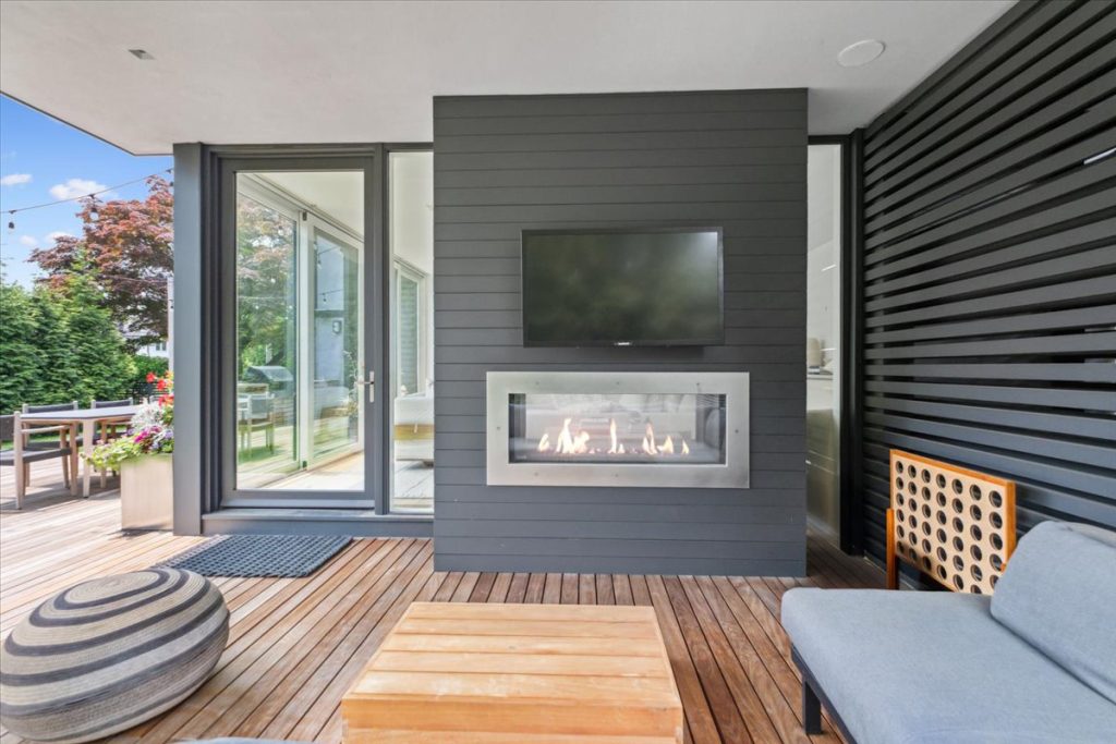 Backyard area