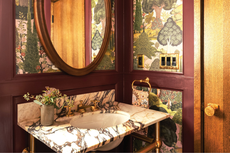 This Cozy Powder Room by a Garrison Designer Is So Chic
